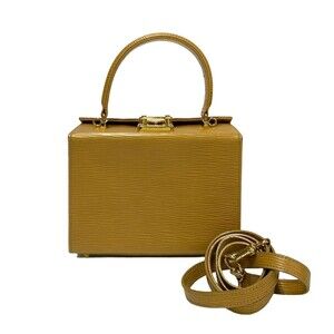 FENDI Cream Leather Shoulder Bag